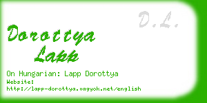 dorottya lapp business card